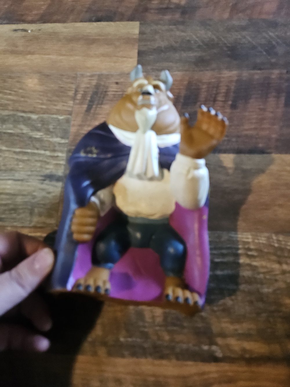 Disney Beast Figure in Brown, Purple, Pink and White